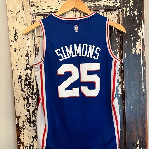 Fanatics Ben Simmons Philadelphia 76ers Fanatics Youth NBA Jersey. Size Medium. - Picture 2 of 7